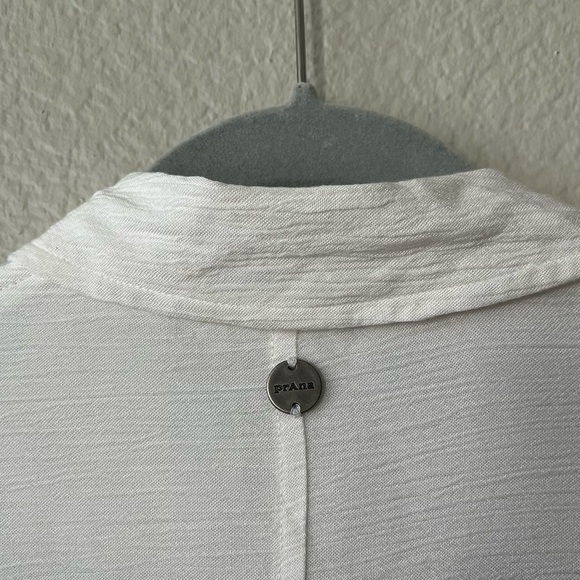 Prana Fernie Long Sleeve Button Down Shirt in White Women's Size XS - Picture 9 of 17